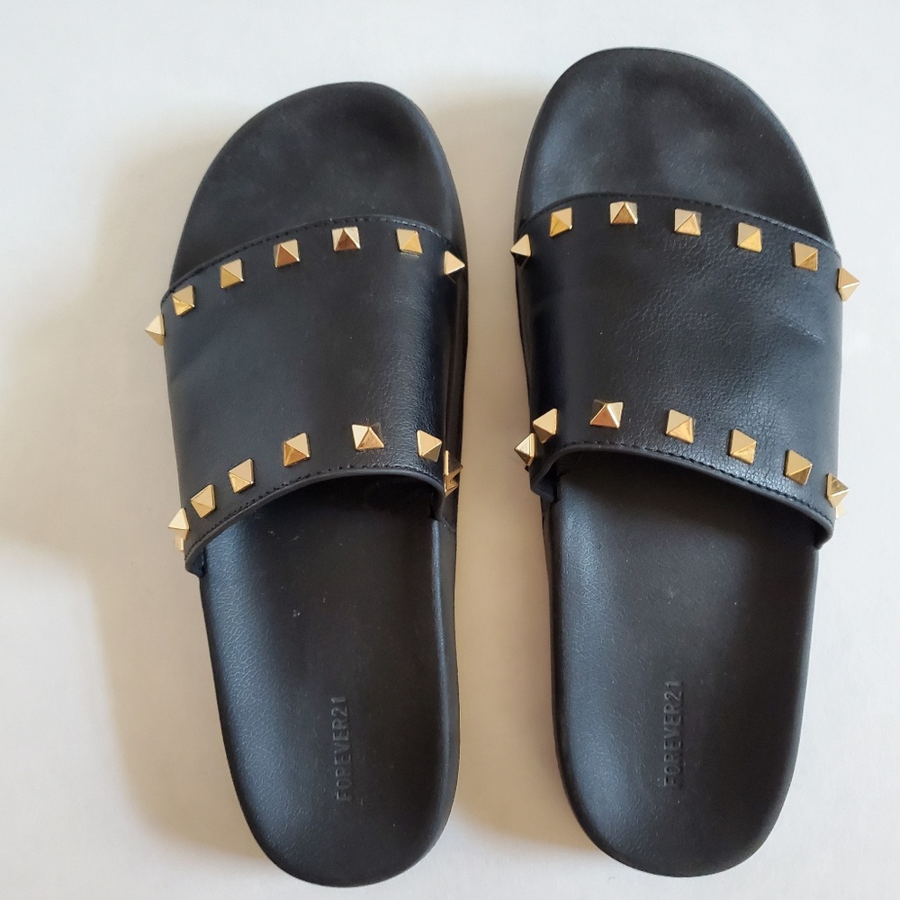 Forever 21 Studded Slides